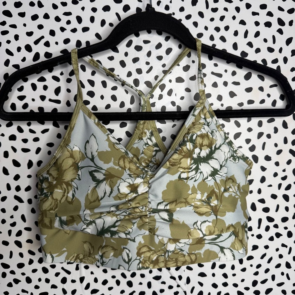 Savvi Floral Print Sports Bra Size Medium